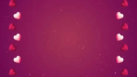 Valentine's day frame background with copyspace Illustrazione stock