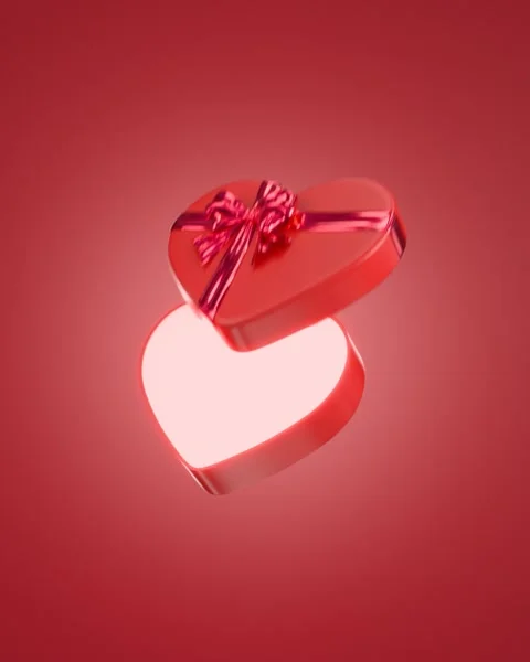 Valentine's Day gift box Video stock 297632220