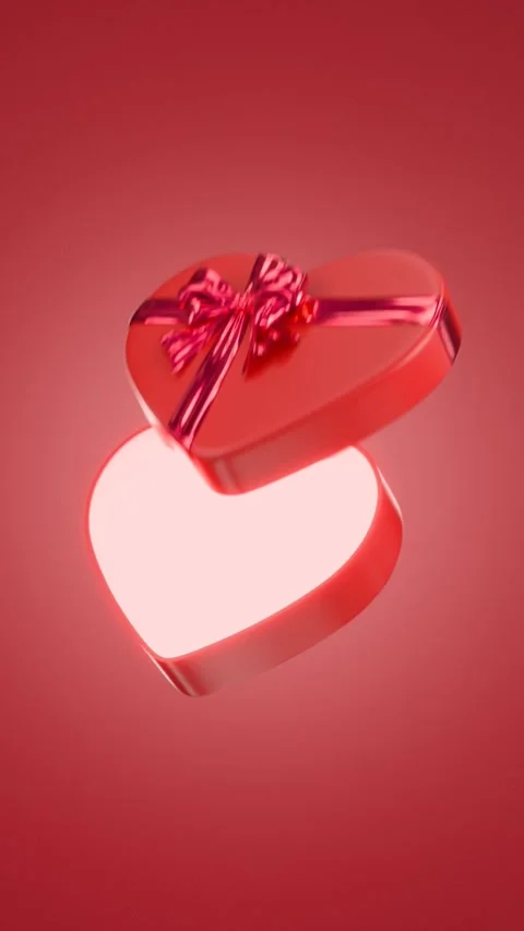 Valentine's Day gift box Stock Footage 297632330