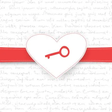 Valentine's day gift card. vector background, eps10 Stock Illustration