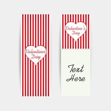 Valentines Day Gift Cards Stock Illustration