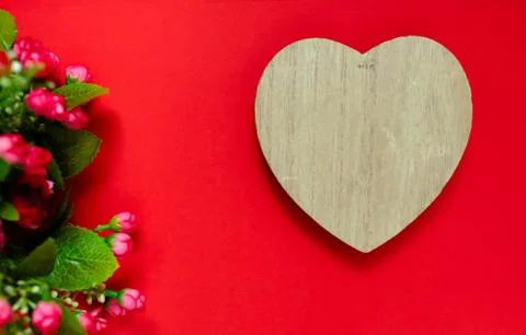 Valentine's day gift for the second half, a bouquet of flowers, a romantic ph Stock Photos