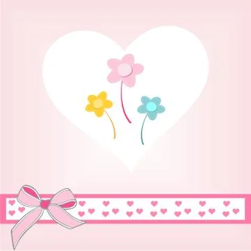 Valentine's Day greeting card Stock Illustration