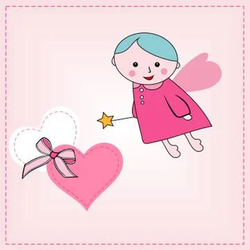 Valentine's Day greeting card Stock Illustration