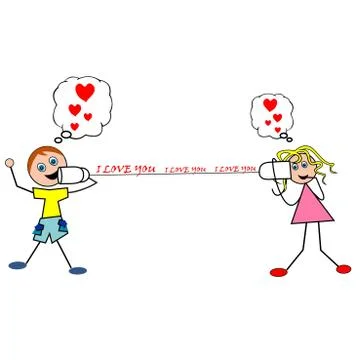 Valentine's Day greeting card Stock Illustration