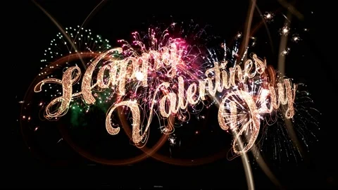 Valentines Day greeting text. Stock Footage 102564248