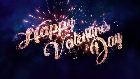 Valentine’s Day hand drawn typography. Stock Footage 102564155