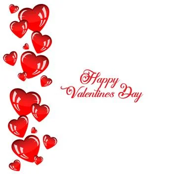 Valentines day header or banner design with heart pattern. Stock Illustration