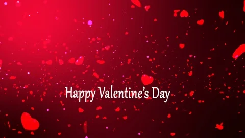 Valentines Day heart background Stock Footage 102766989