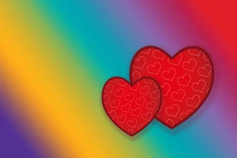 Valentines day heart icon pattern background. Love romantic theme. Abstract.. Illustrazione stock