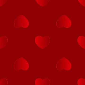 Valentines Day Heart Seamless Pattern Background. Vector Illustration Stock Illustration