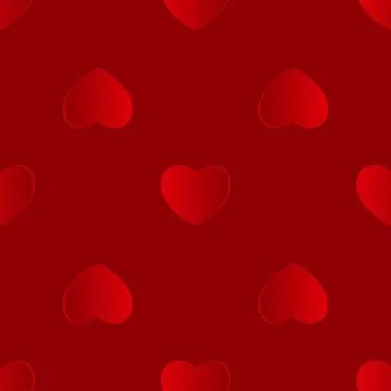 Valentines Day Heart Seamless Pattern Background.  Illustration Stock Illustration