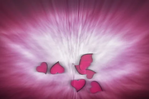 Valentine's Day Hearts Background Stock Footage 1003658