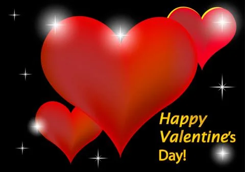 Valentines day-Hearts Illustrazione stock