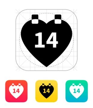 Valentine's Day icon. Stock Illustration