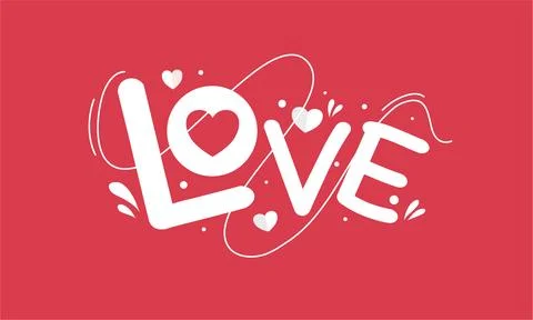 Valentines day illustration vector background design Stock Illustration
