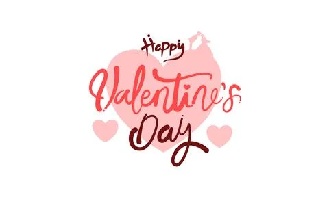 Valentines day illustration vector background design Stock Illustration