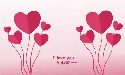 Valentines day illustration vector background design Stock-Illustration