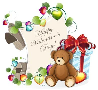 Valentines Day invitation Stock Illustration
