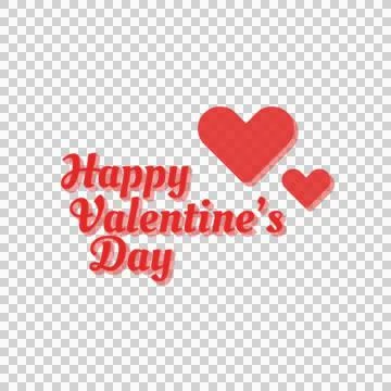 Valentine's day lettering typography text art design Stock Illustration