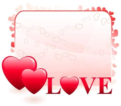 Valentine's Day Love Background Stock Illustration