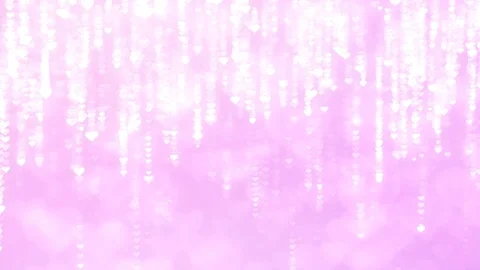 Valentines Day motion background with falling down glittering hearts. Stock Footage 102209660
