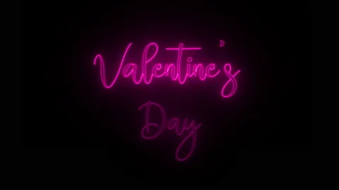 Valentine's Day Neon Stock Footage 170182035