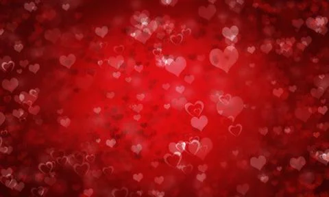 Valentine's day or Wedding background with hearts Stock Illustration