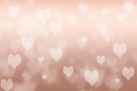 Valentine's day or wedding background with hearts. Decorative, romantic love  Stock Illustration