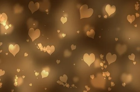 Valentine's day or wedding background with hearts. Decorative, romantic love  Stock Illustration