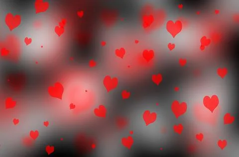 Valentine's day or wedding background with hearts. Decorative, romantic love  Stock Illustration