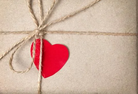 Valentines day parcel Stock Photos