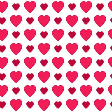 Valentine's Day pattern with heart. Vector illustration. Seamless. Romantic b Stock Illustration