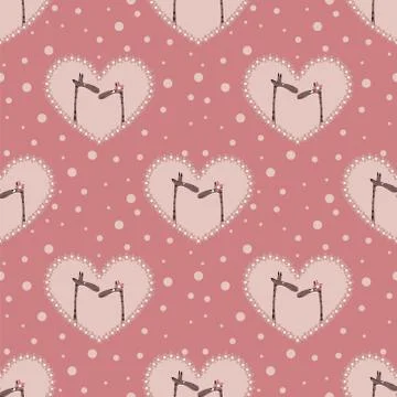 Valentine`s day pattern Stock Illustration