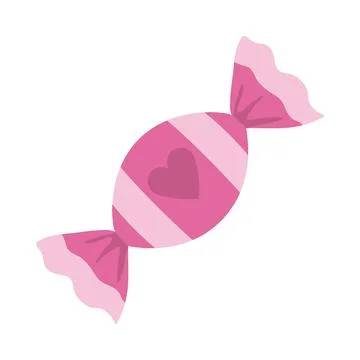Valentine's Day Pink Candy Stock Illustration