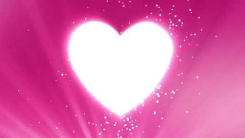 Valentine's day pink loopable abstract background. Sunlight with rays Stock Footage 71472134