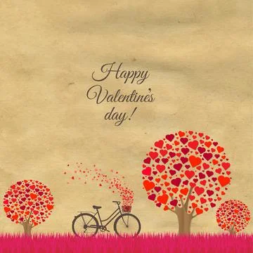 Valentines day Postcard Stock Illustration