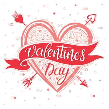 Valentines Day Poster Stock Illustration