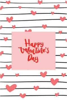 Valentine's Day poster Stock Illustration