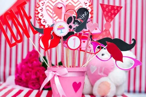 Valentines day Props Stock Photos