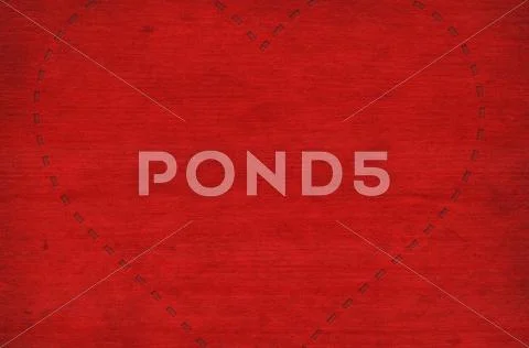 Valentine's day red background with hearts Stock Illustration
