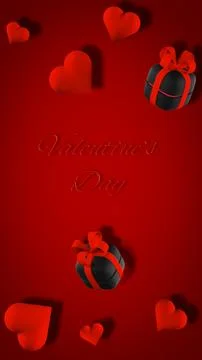 Valentines day red Illustrazione stock