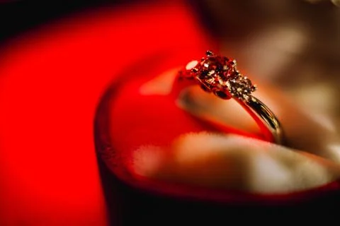 Valentine's day ring Stock Photos