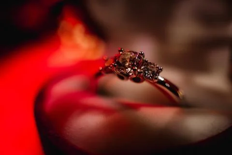 Valentine's day ring Stock Photos