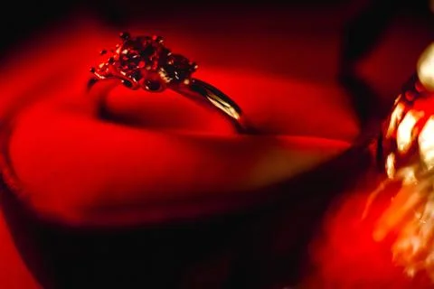 Valentine's day ring Stock Photos