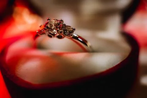 Valentine's day ring Stock Photos