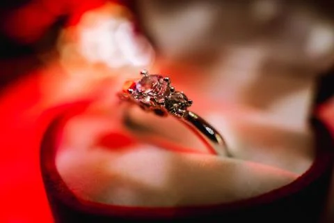 Valentine's day ring Stock Photos