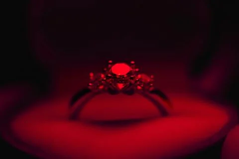 Valentine's day ring Stock Photos