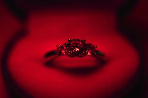 Valentine's day ring Stock Photos