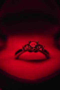 Valentine's day ring Stock Photos